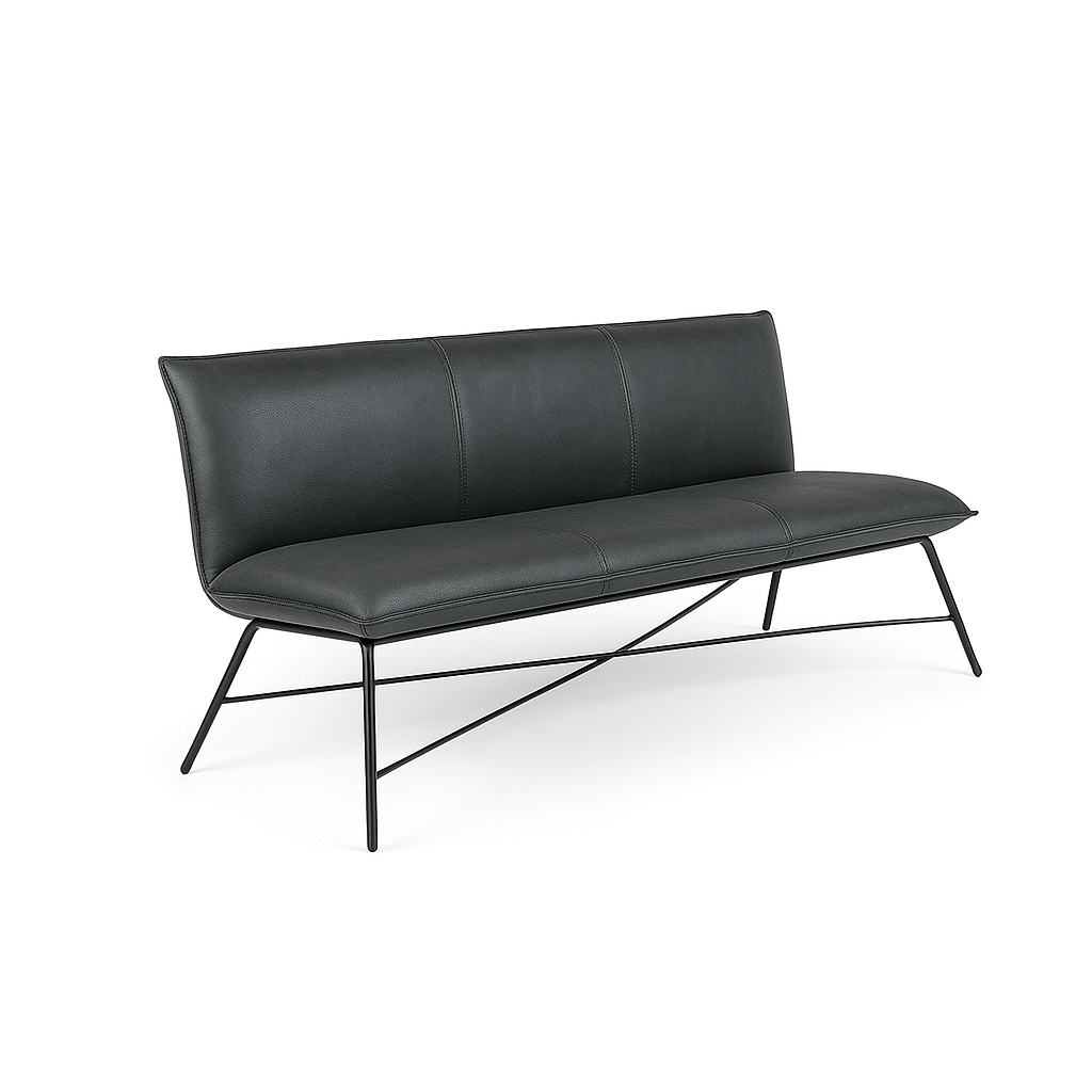 Bancheta piele FLIP culoare ANTRACIT