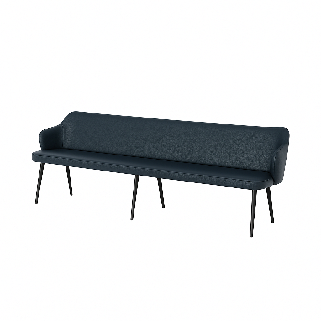 Bancheta piele ZOE culoare NEGRU