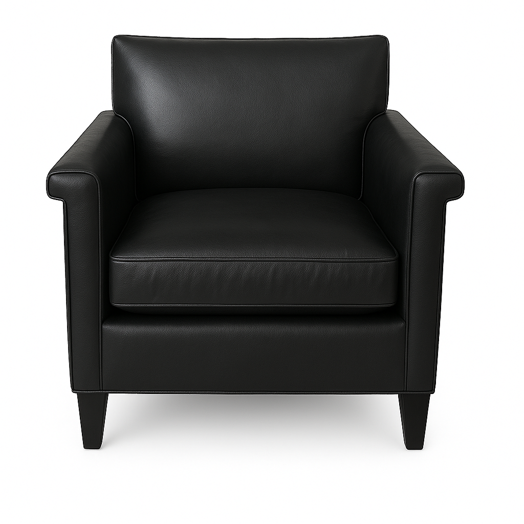 Fotoliu piele NEAGRA | model ESTE