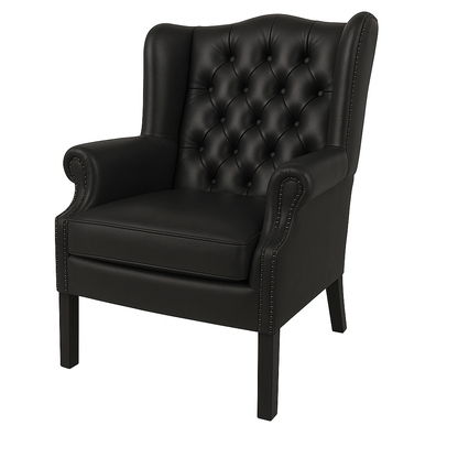 Fotoliu piele NEAGRA | model MIR