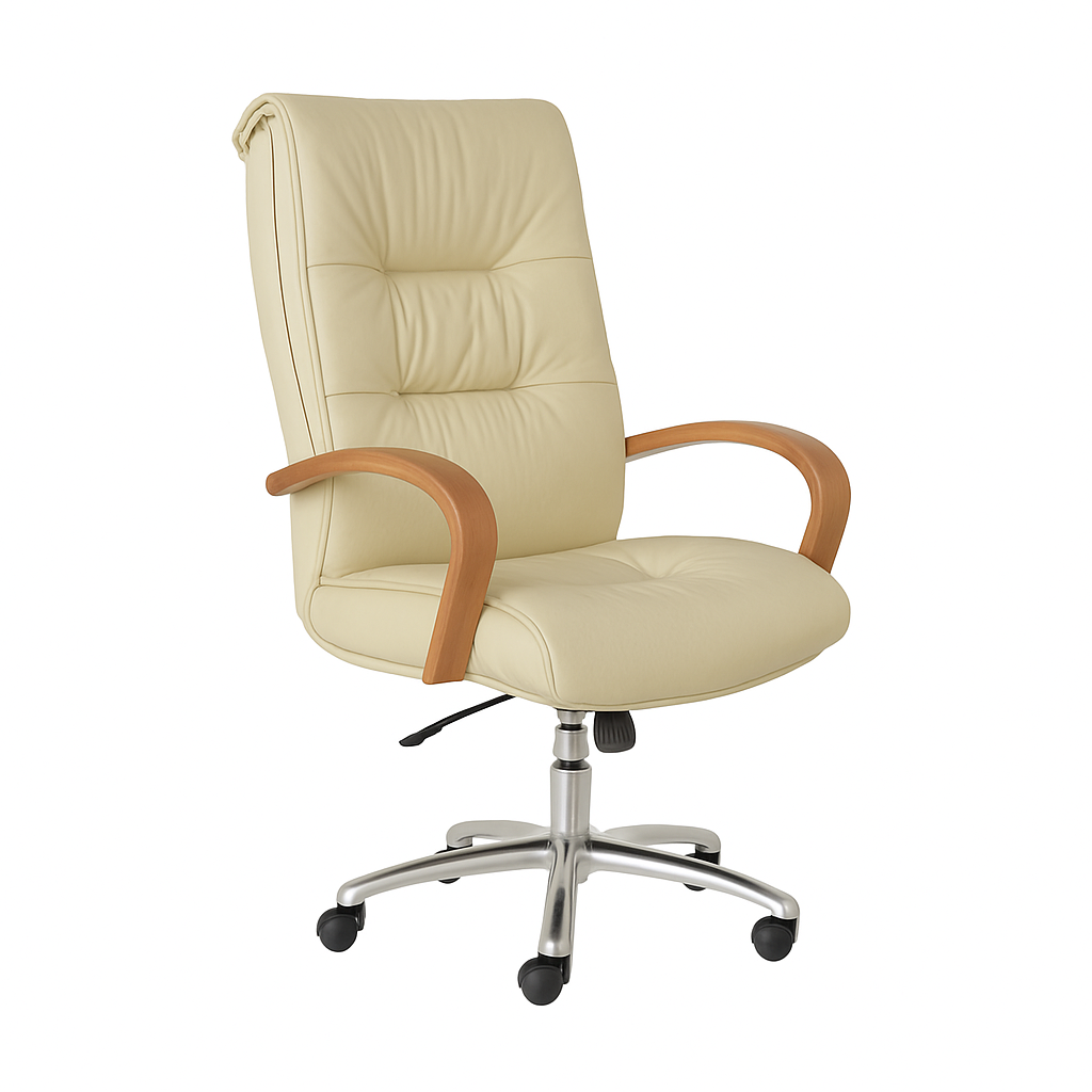Scaun de birou piele BEJ | model BIG STAR P