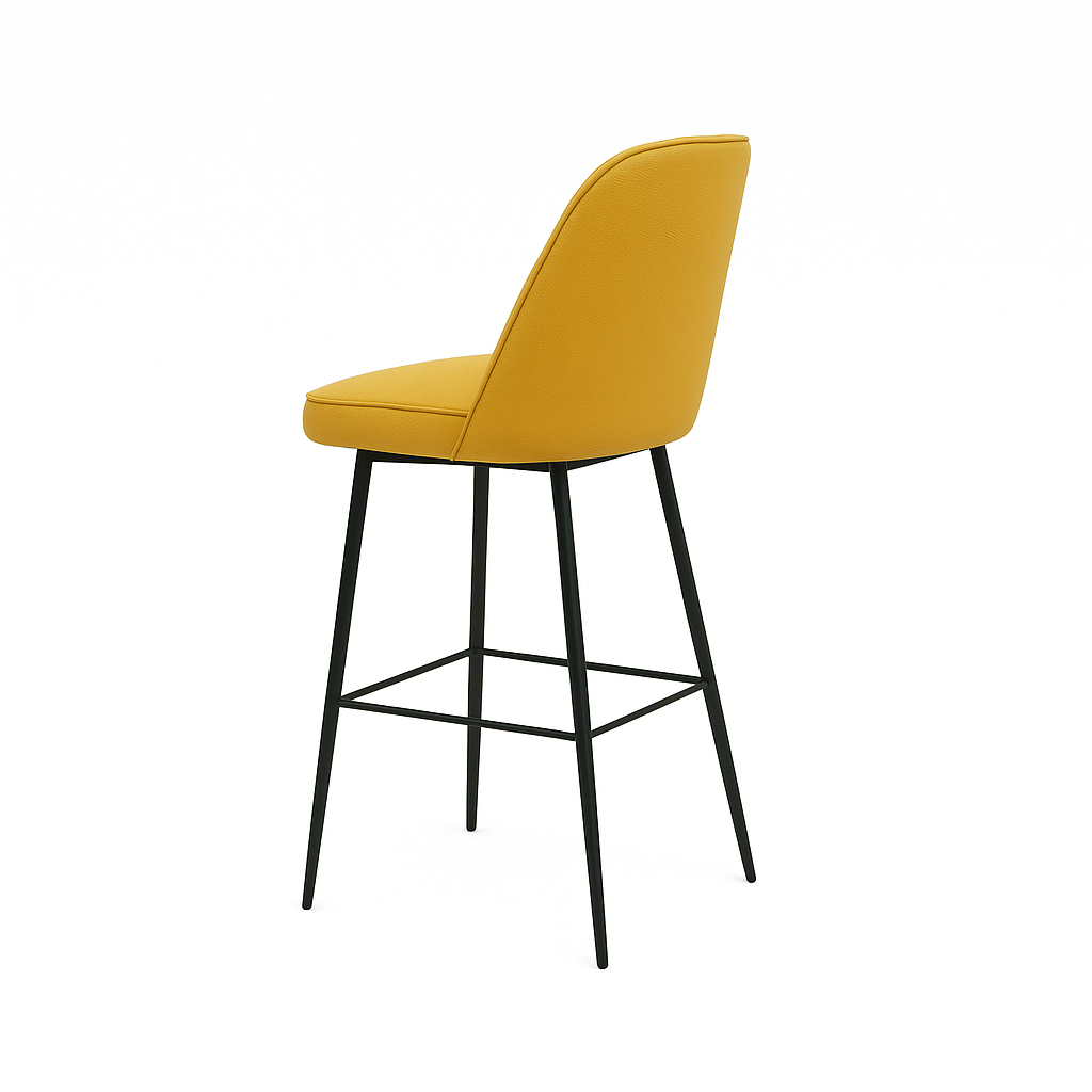 Scaun bar piele naturala BEJ | model FOX
