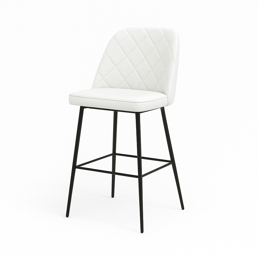 Scaun bar piele naturala VERDE | model FOX