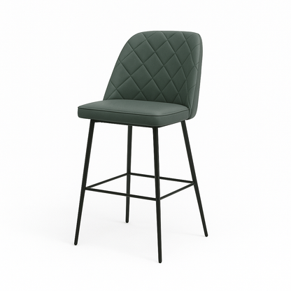 Scaun bar piele naturala ALBASTRA | model FOX