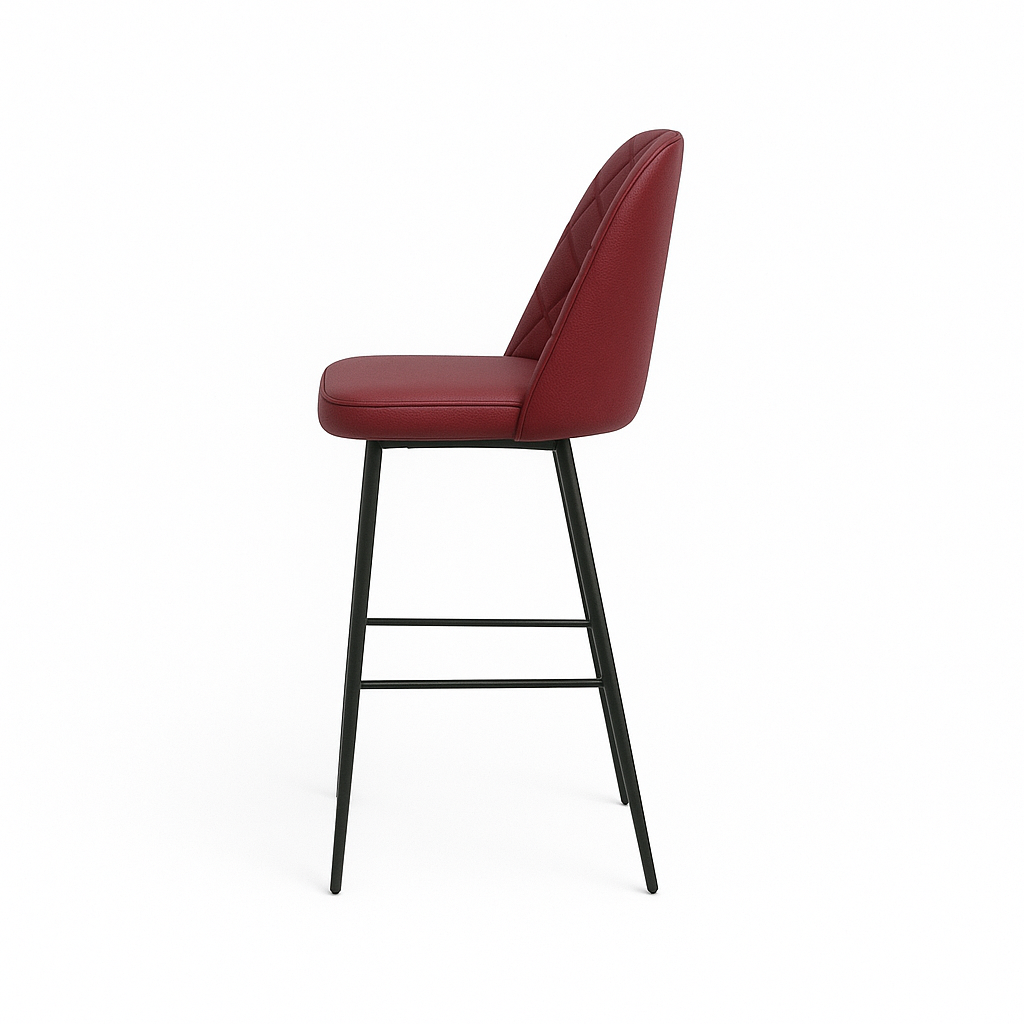 Scaun bar piele naturala ALBASTRA | model FOX