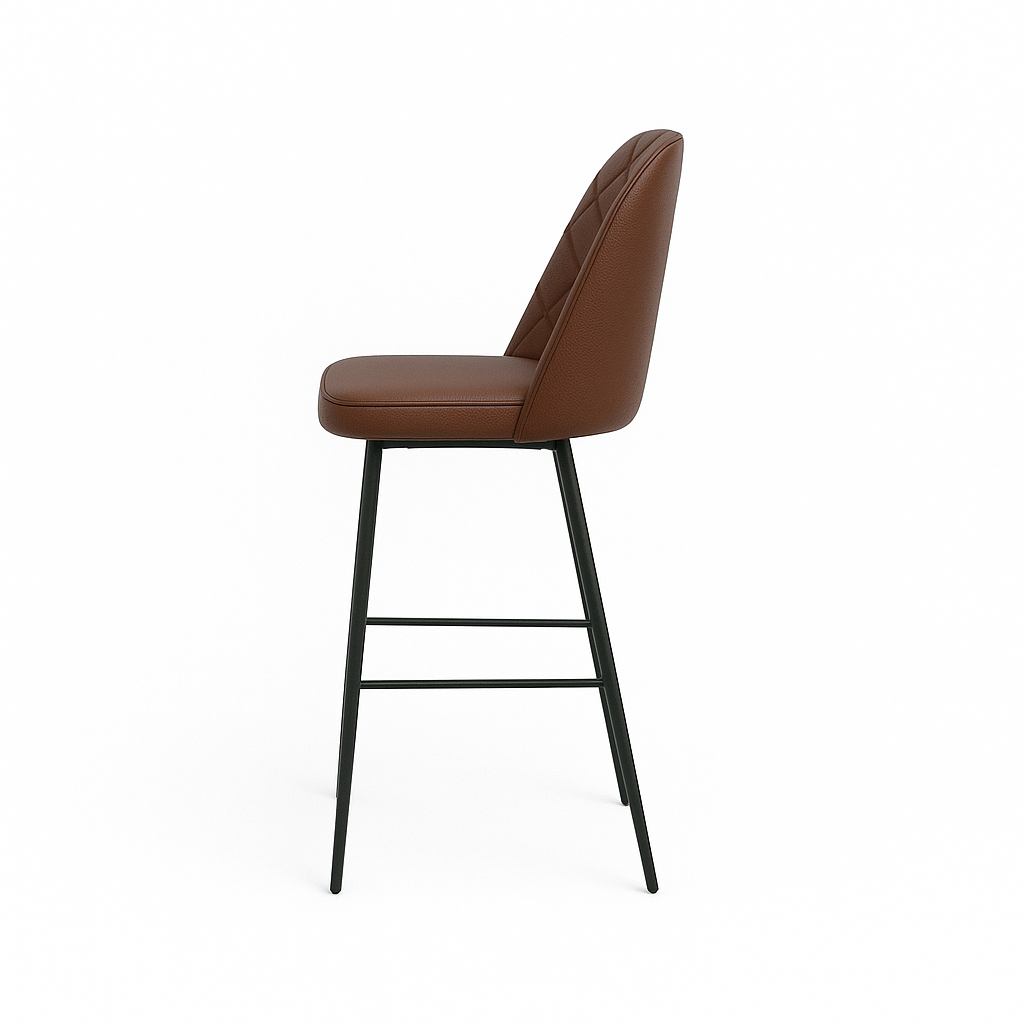 Scaun bar piele naturala ALBA | model FOX