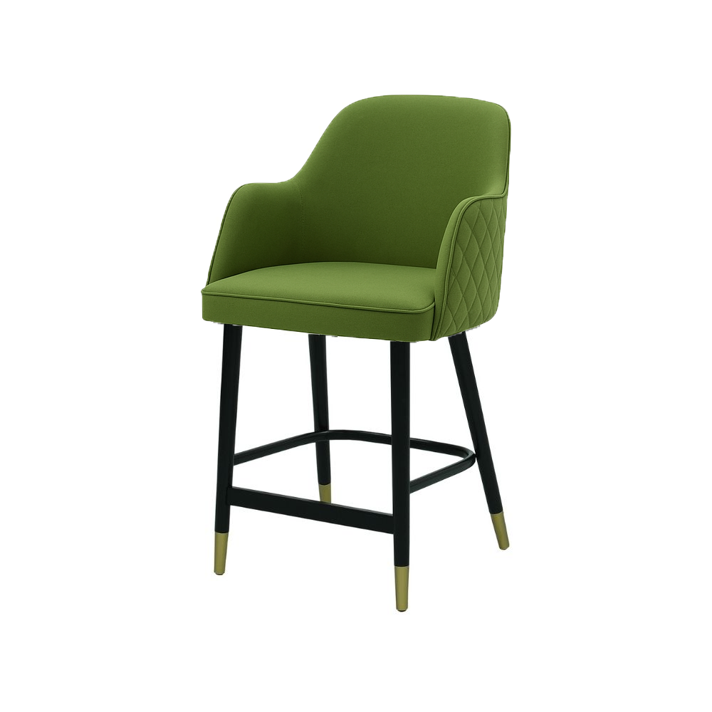 Scaun bar catifea VERDE | model PINO X