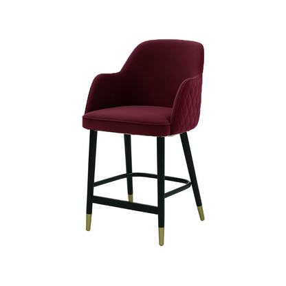 Scaun bar catifea GALBENA | model PINO X