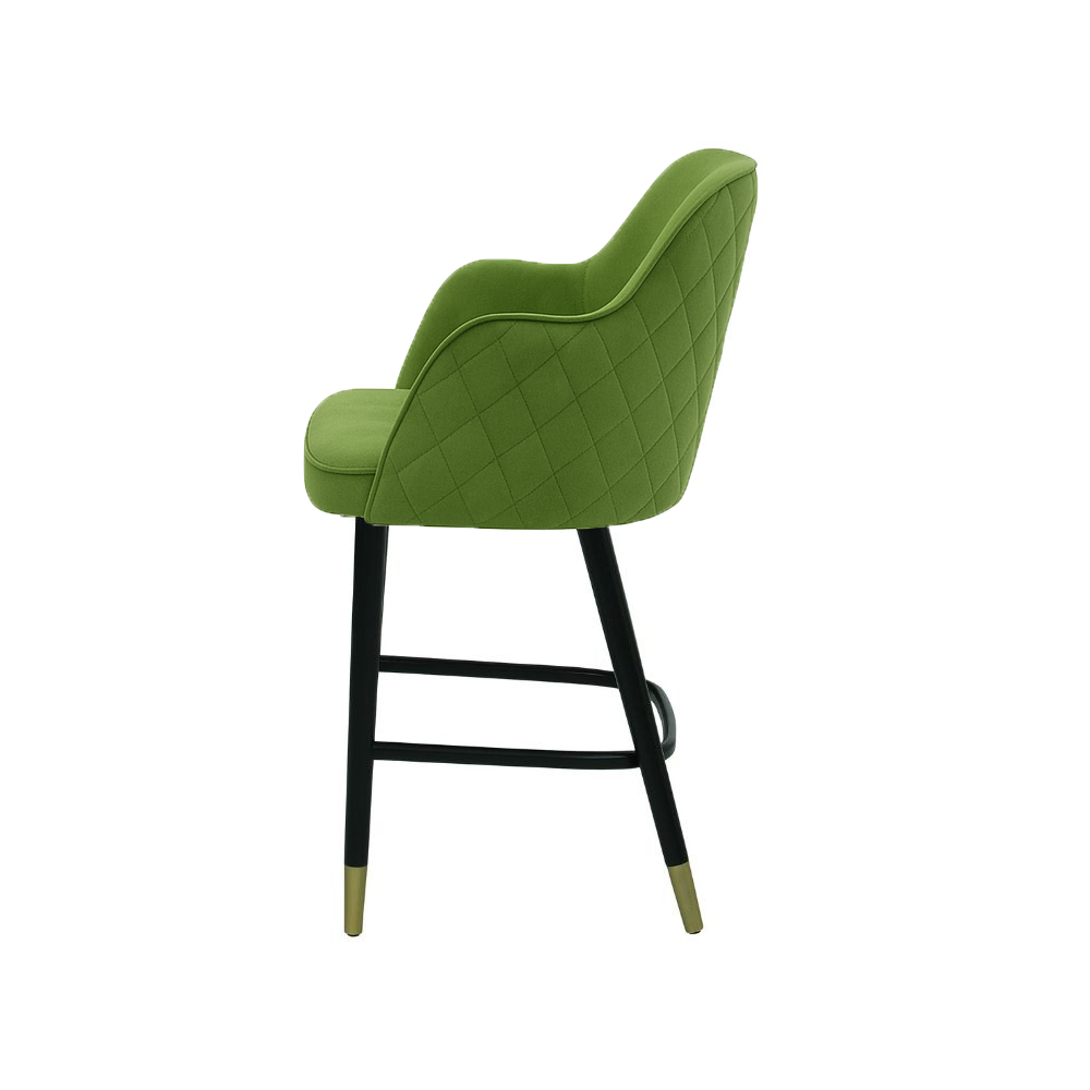 Scaun bar catifea GALBENA | model PINO X