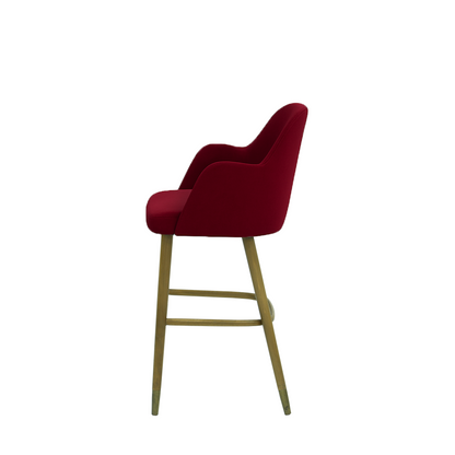 Scaun bar catifea ALBASTRA | model PINO