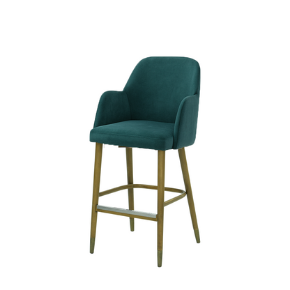 Scaun bar catifea ALBASTRA | model PINO