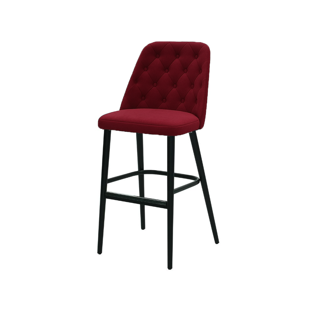 Scaun bar catifea VERDE | model SCOT