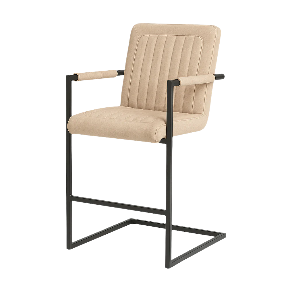 Scaun bar catifea BEJ  model TRUM