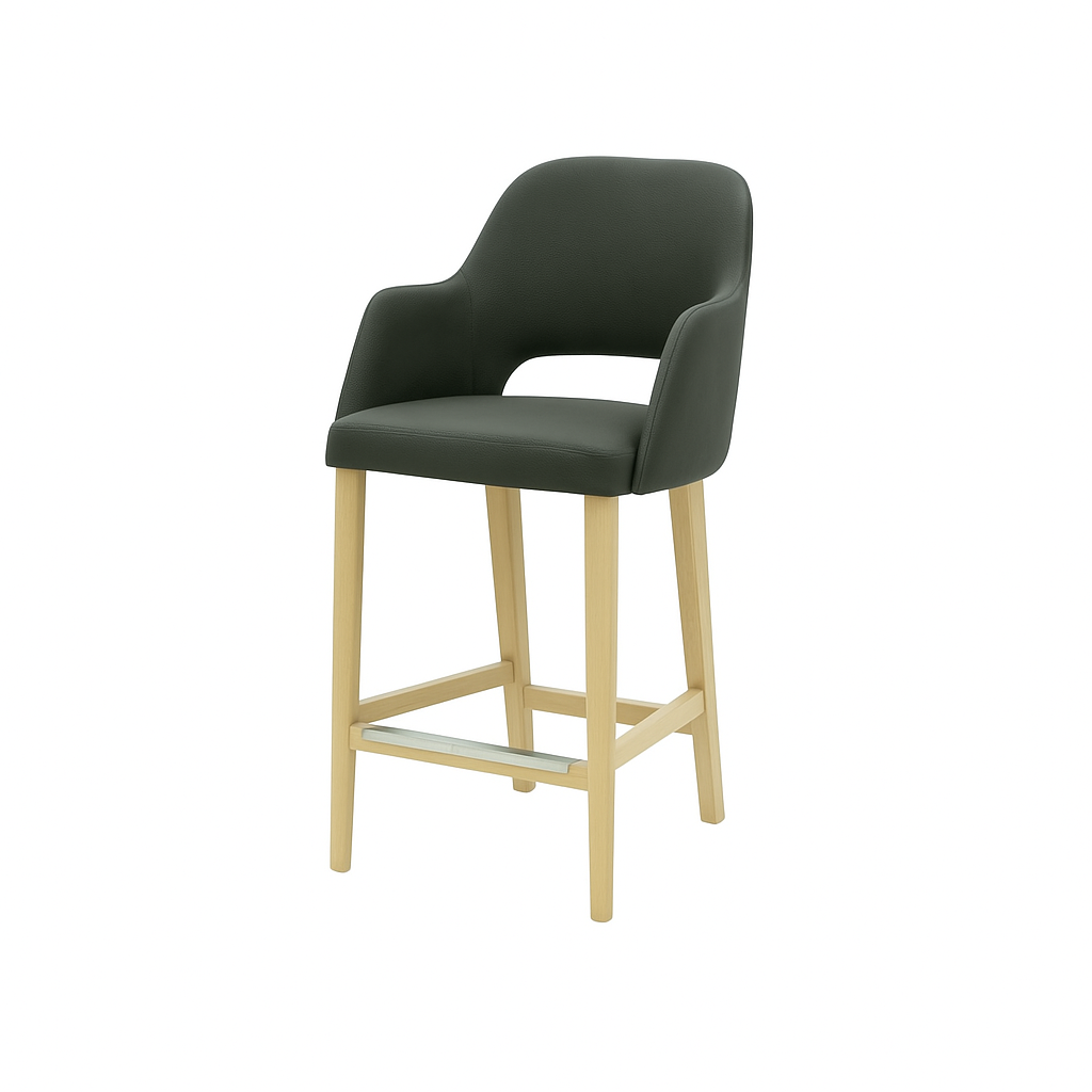 Scaun bar piele ALBA | model APRIL