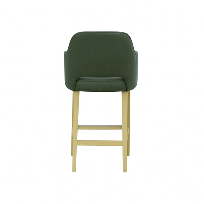 Scaun bar piele naturala BEJ | model APRIL