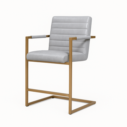Scaun bar piele GRI | model DONI