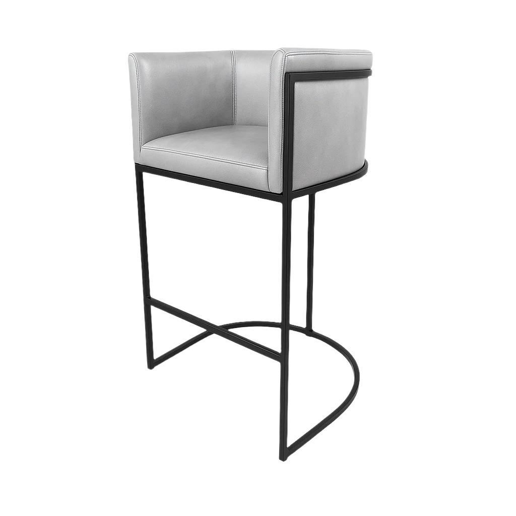Scaun bar piele GRI | model NINO