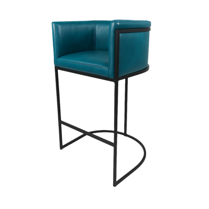 Scaun bar piele TURCOAZ | model NINO