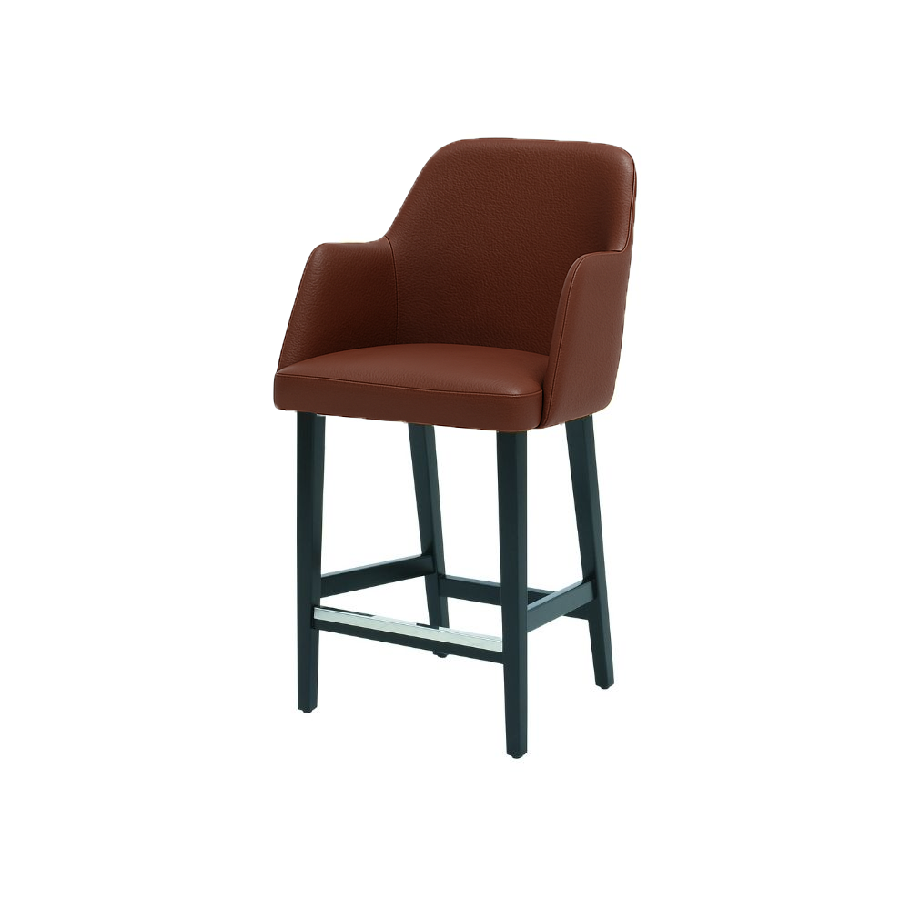 Scaun de bar piele ALBASTRA | model PINO