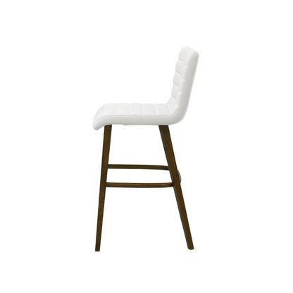 Scaun bar piele naturala GALBENA | model RIGA
