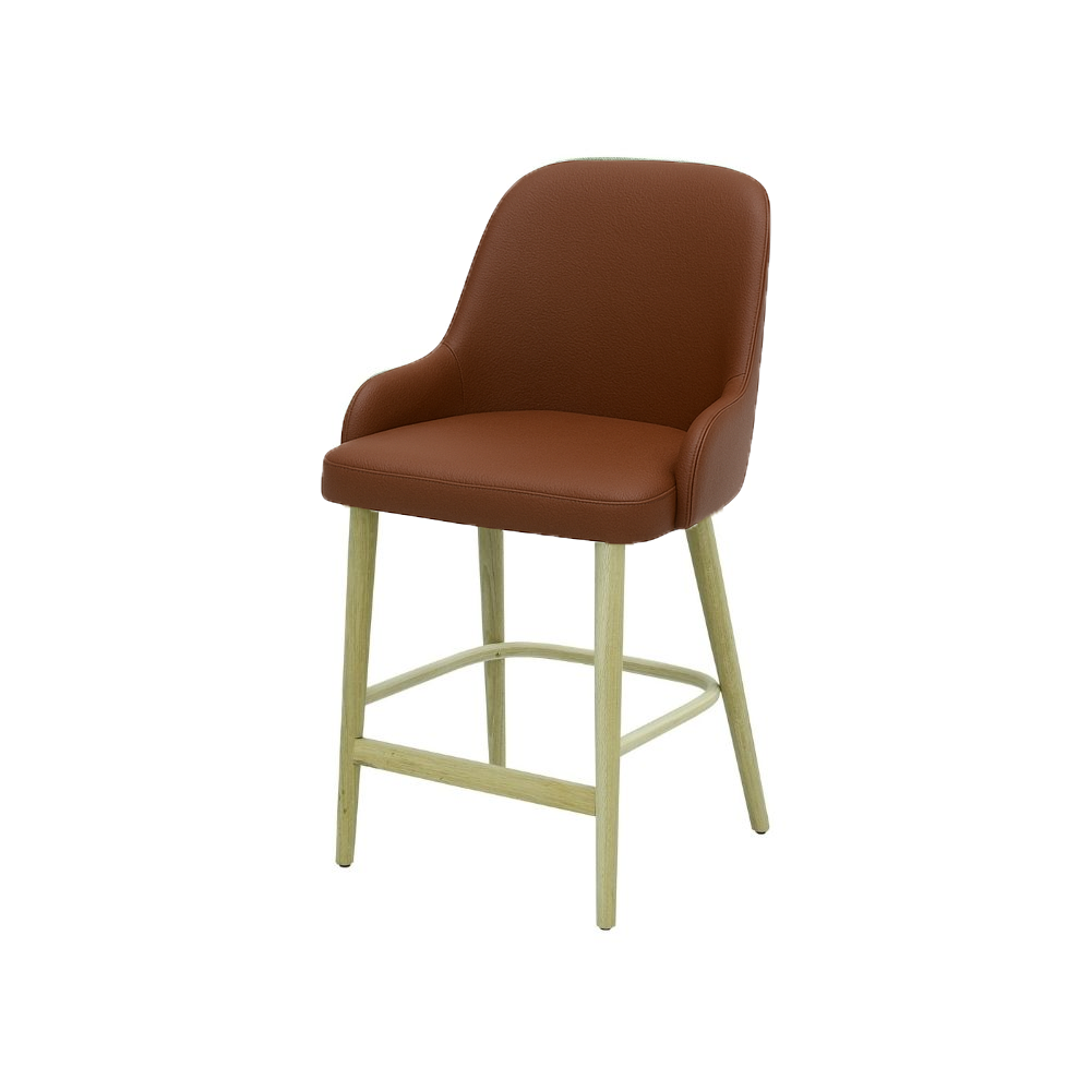 Scaun bar piele ALBASTRA | model ROCCO