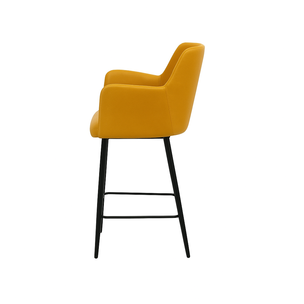 Scaun bar piele GALBENA | model SIGMA