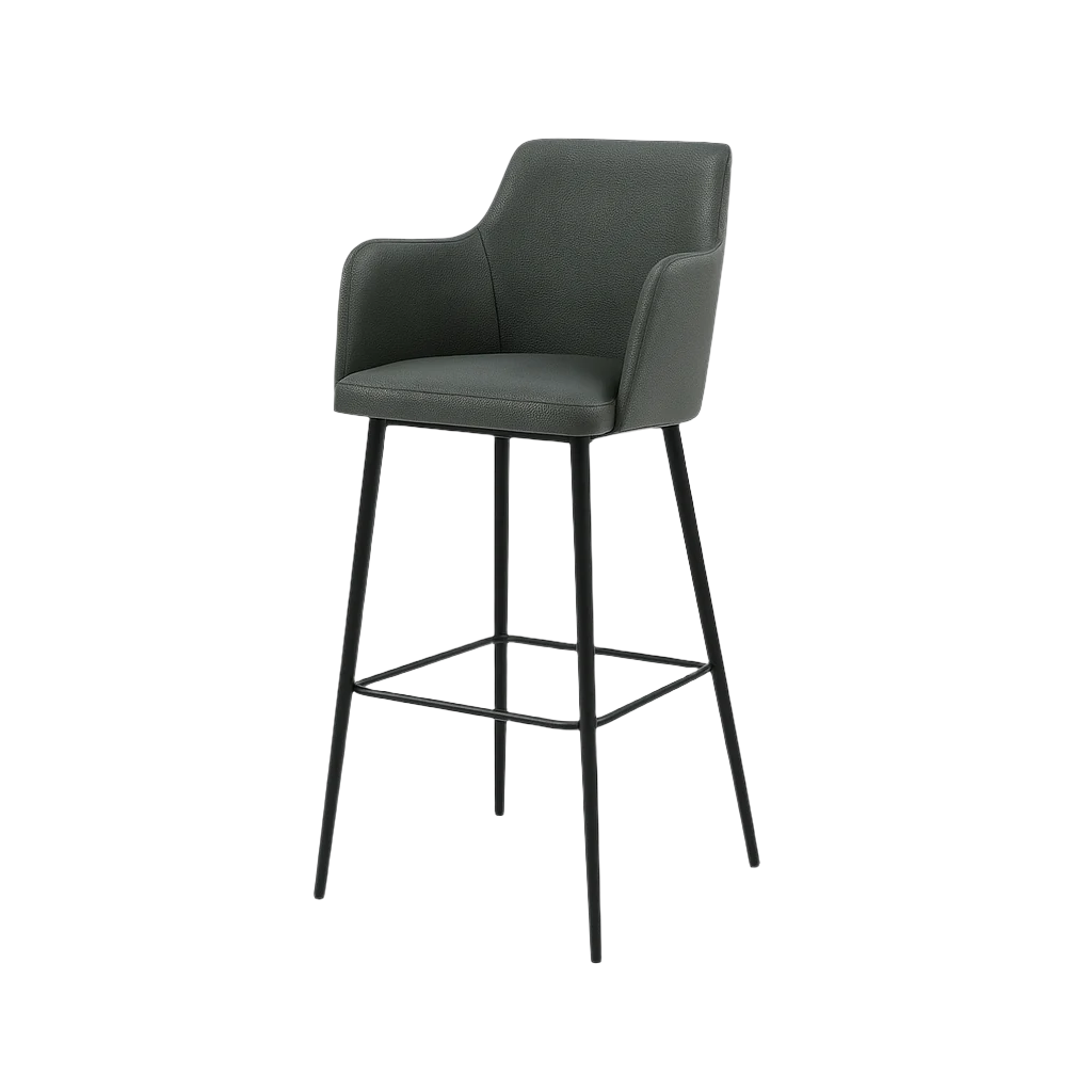 Scaun bar piele GALBENA | model SINDY