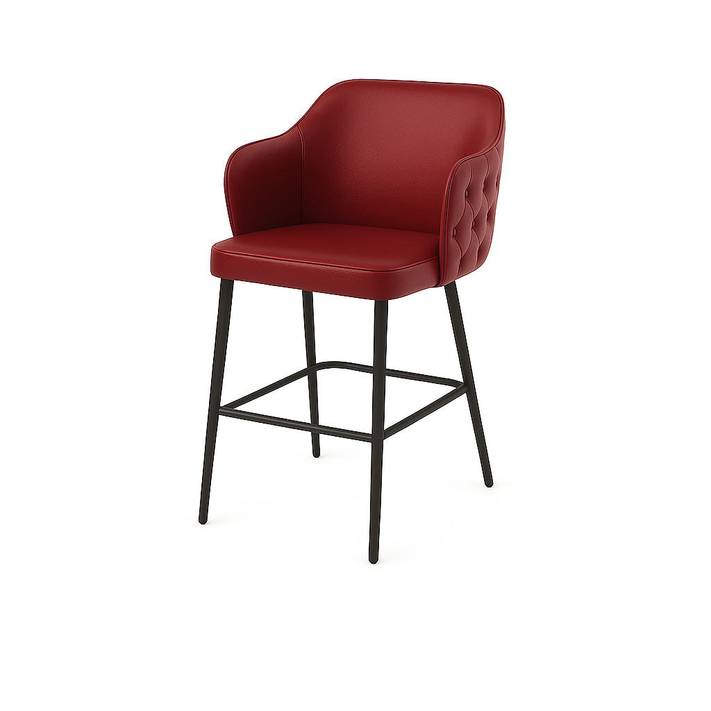 Scaun bar piele BORDO | model TEONA