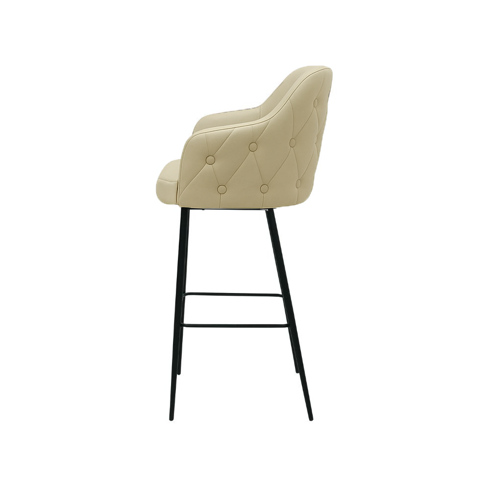 Scaun bar piele GALBENA | model TEONA