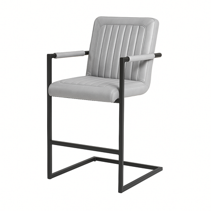 Scaun bar piele GRI | model TRUM