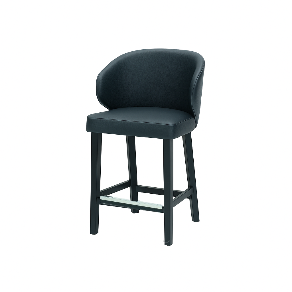 Scaun bar piele naturala BEJ | model CAPRICE