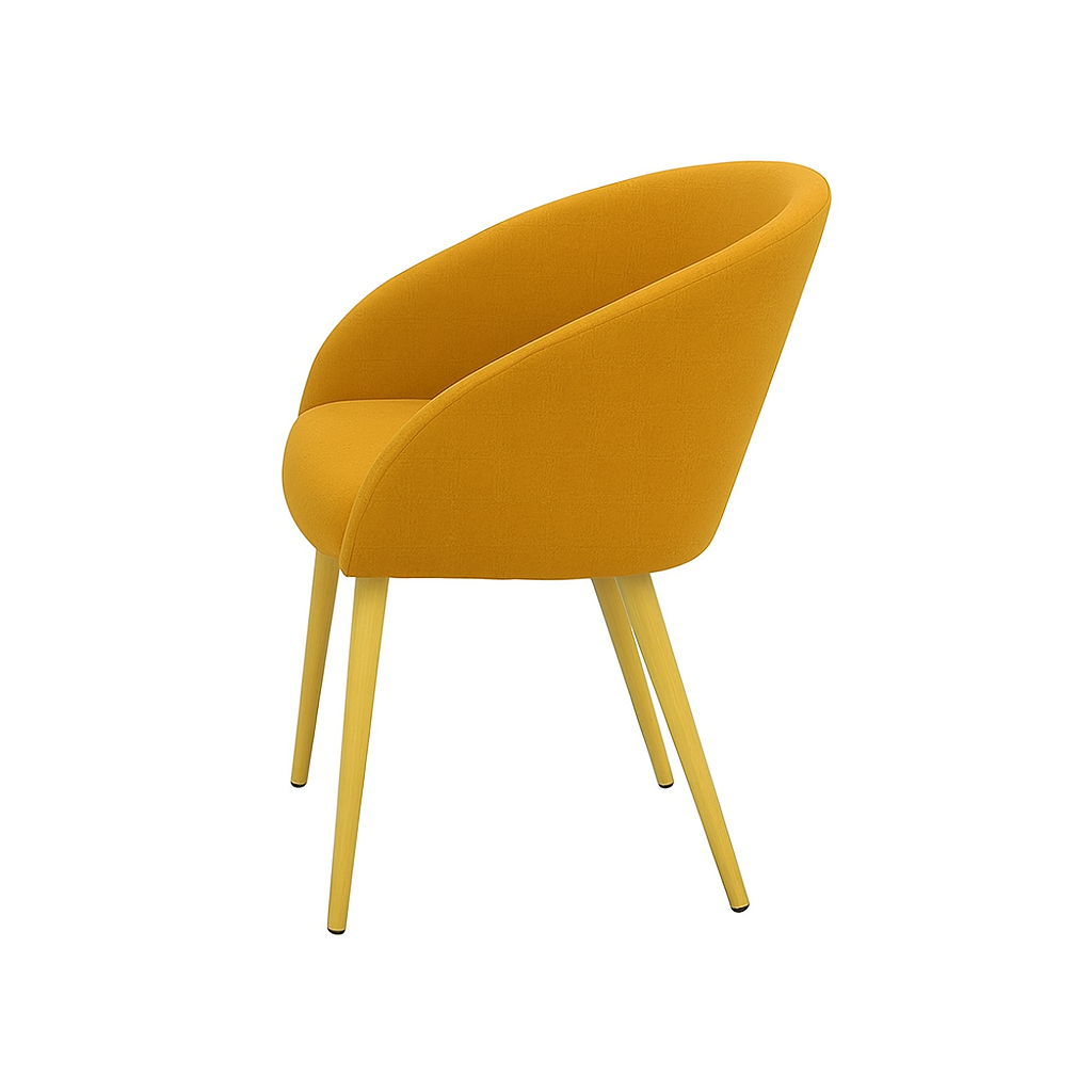 Scaun catifea GALBENA | model IBIS