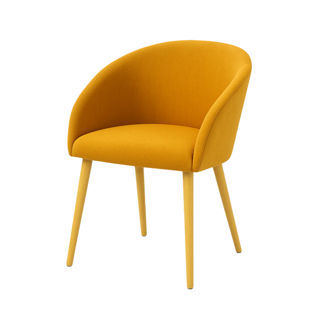 Scaun catifea GALBENA | model IBIS