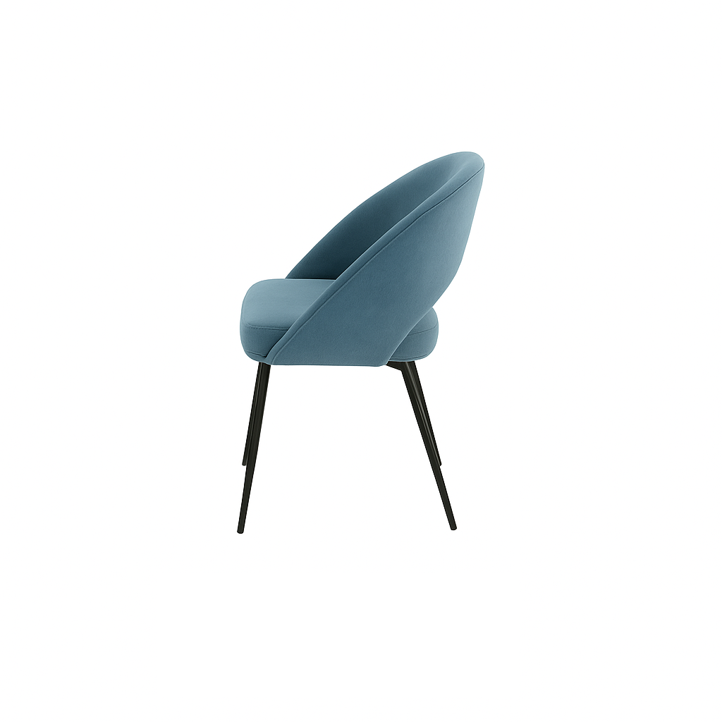 Scaun catifea ALBASTRA | model LAVA