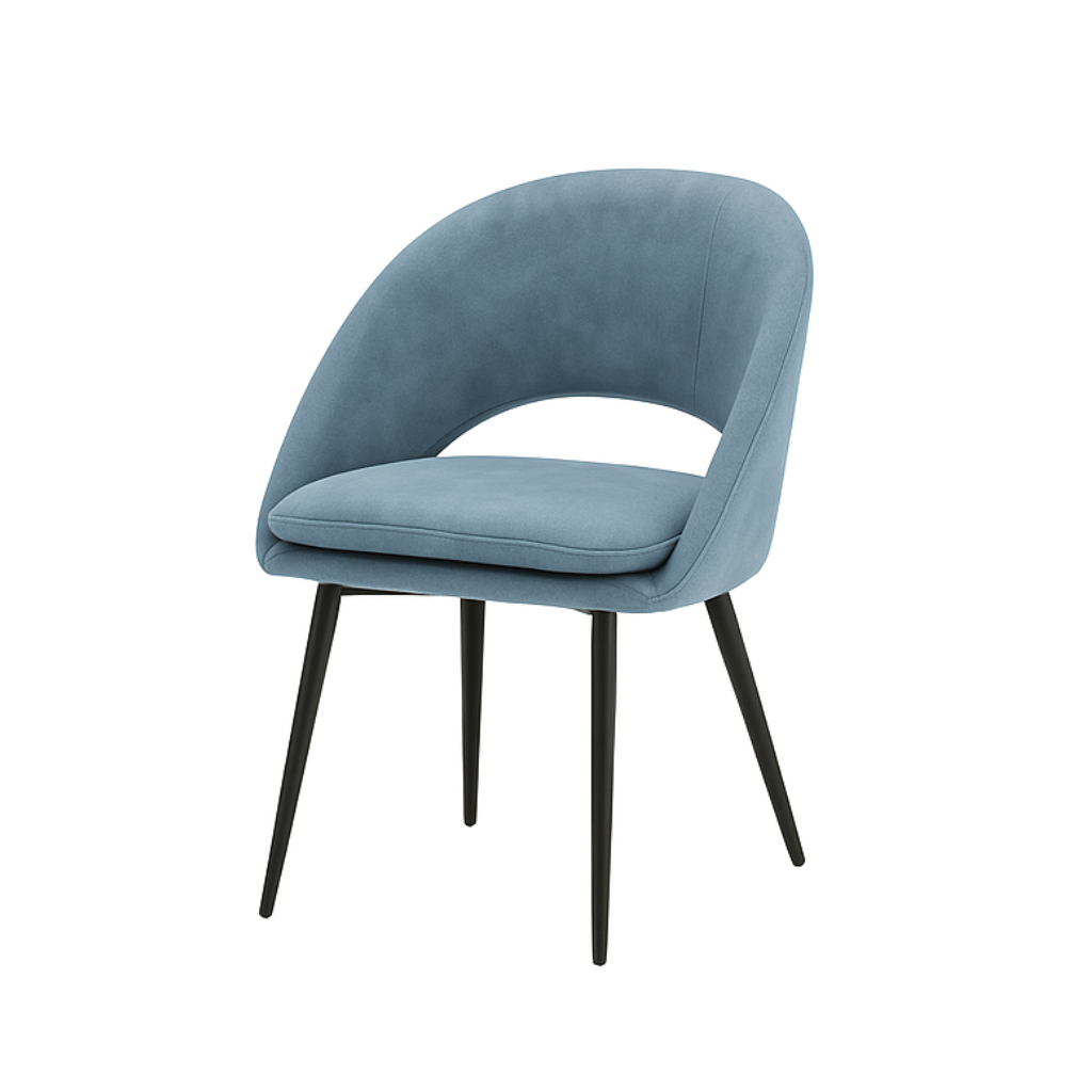 Scaun catifea ALBASTRA | model LAVA