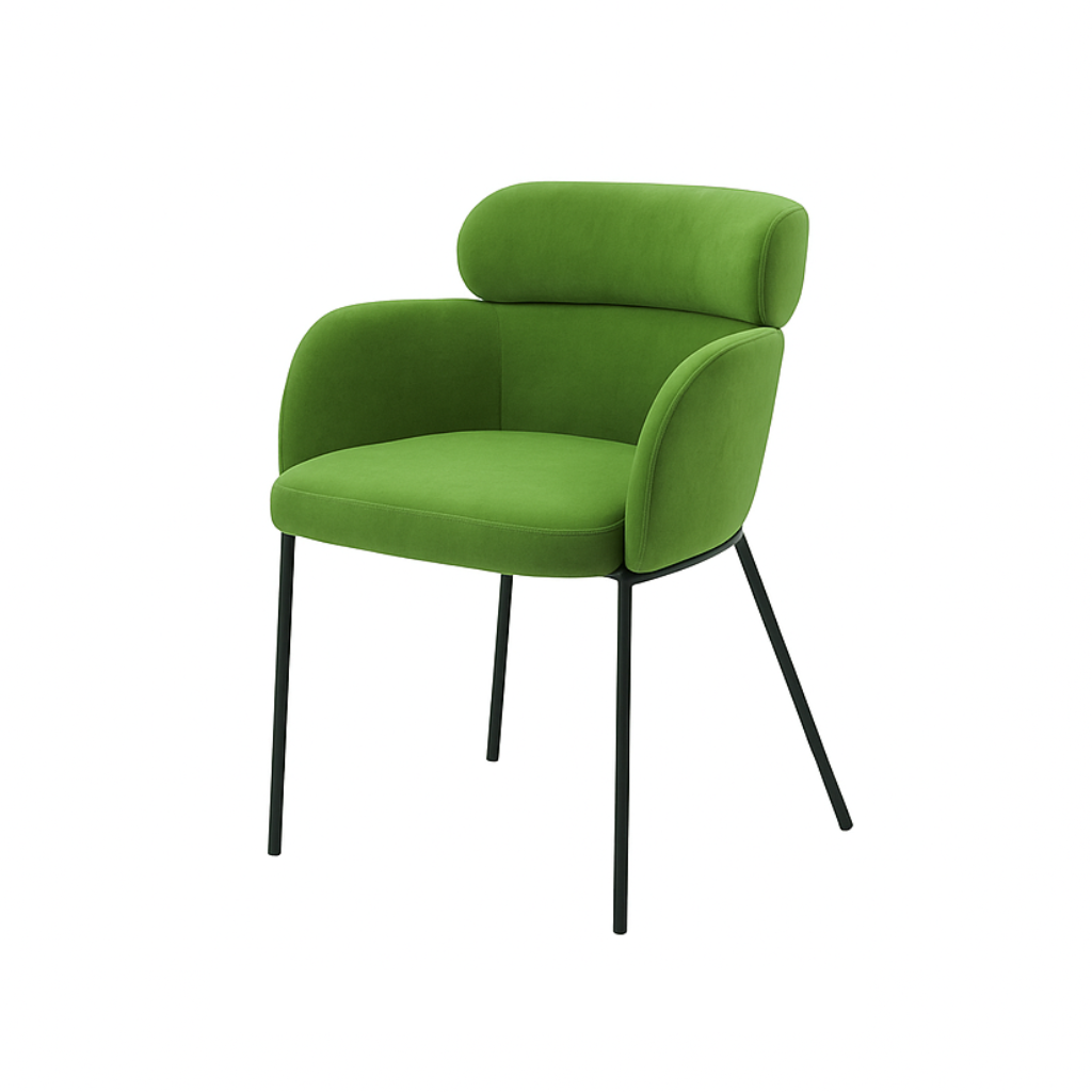 Scaun catifea VERDE | model LENY