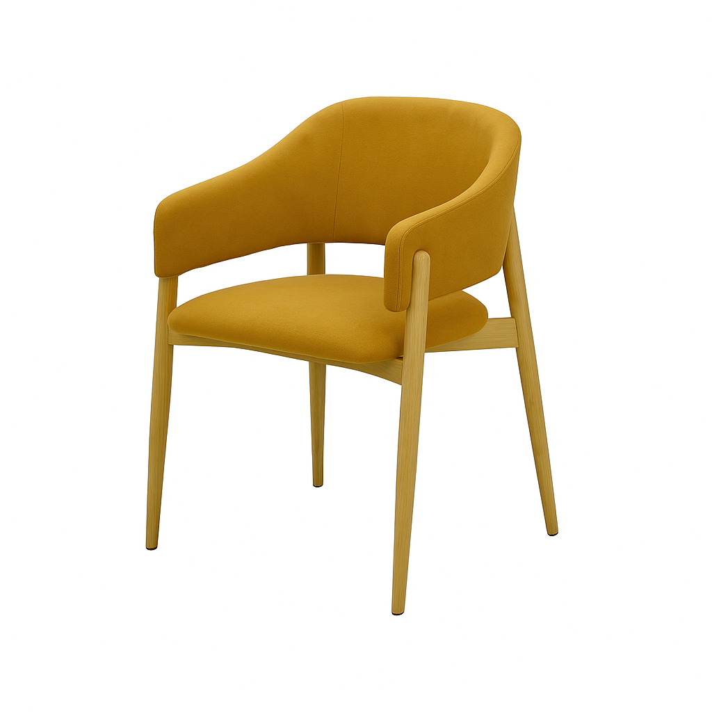 Scaun catifea ROZ | model ALMA