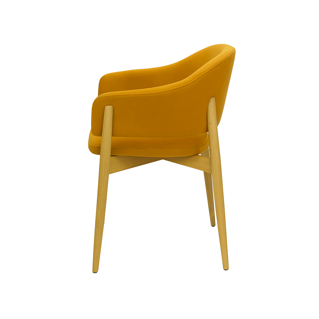 Scaun catifea ROZ | model ALMA