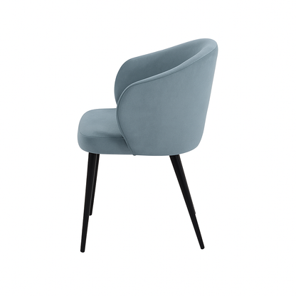 Scaun catifea ALBASTRA | model CAPRISO