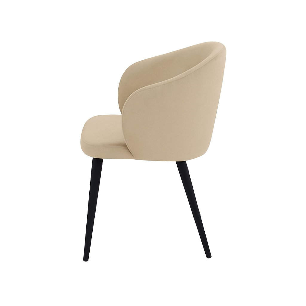 Scaun catifea ALBASTRA | model CAPRISO