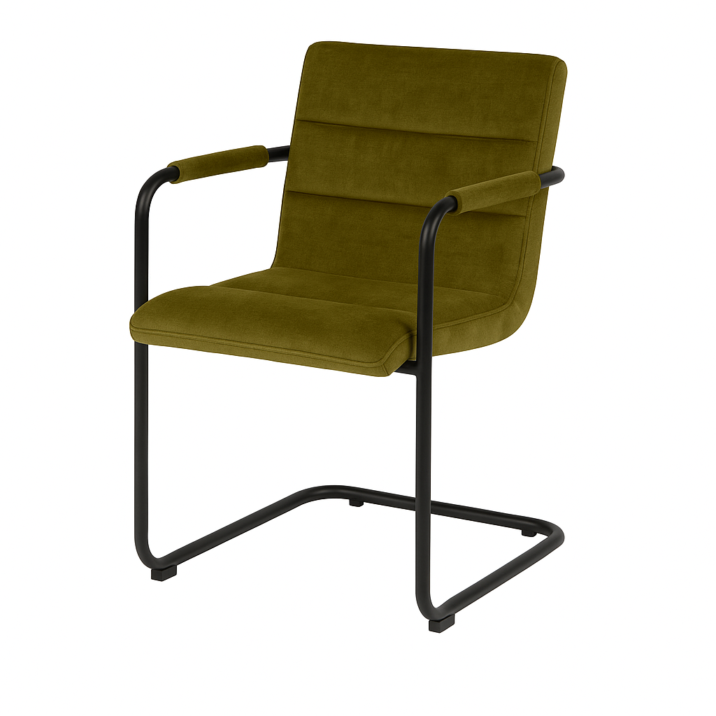 Scaun catifea VERDE | model FLOR