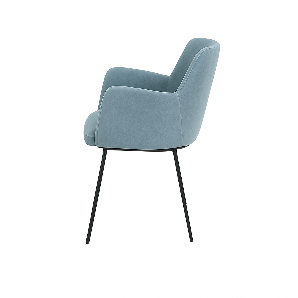 Scaun catifea ALBASTRA | model SIGMA