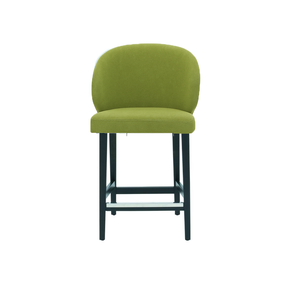 Scaun de bar catifea GALBENA | model CAPRICE
