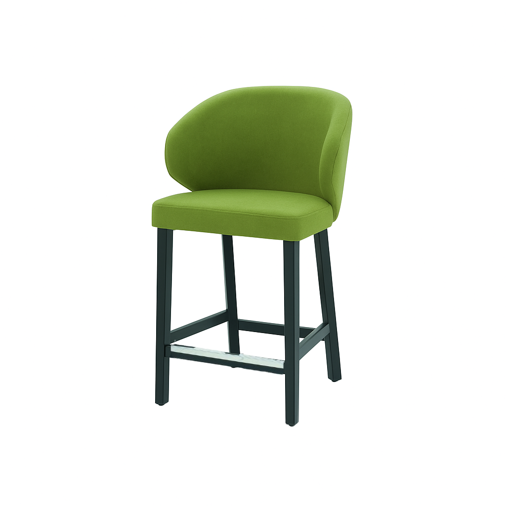 Scaun de bar catifea ALBASTRA | model CAPRICE
