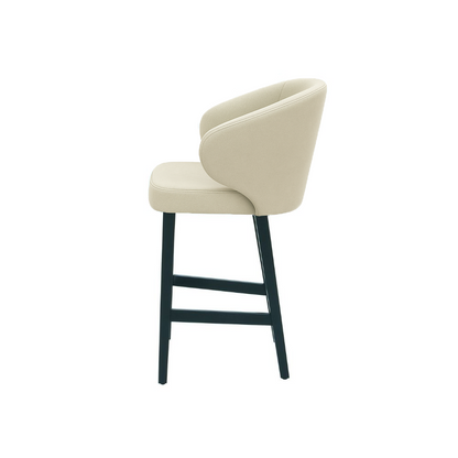 Scaun de bar catifea BEJ | model CAPRICE