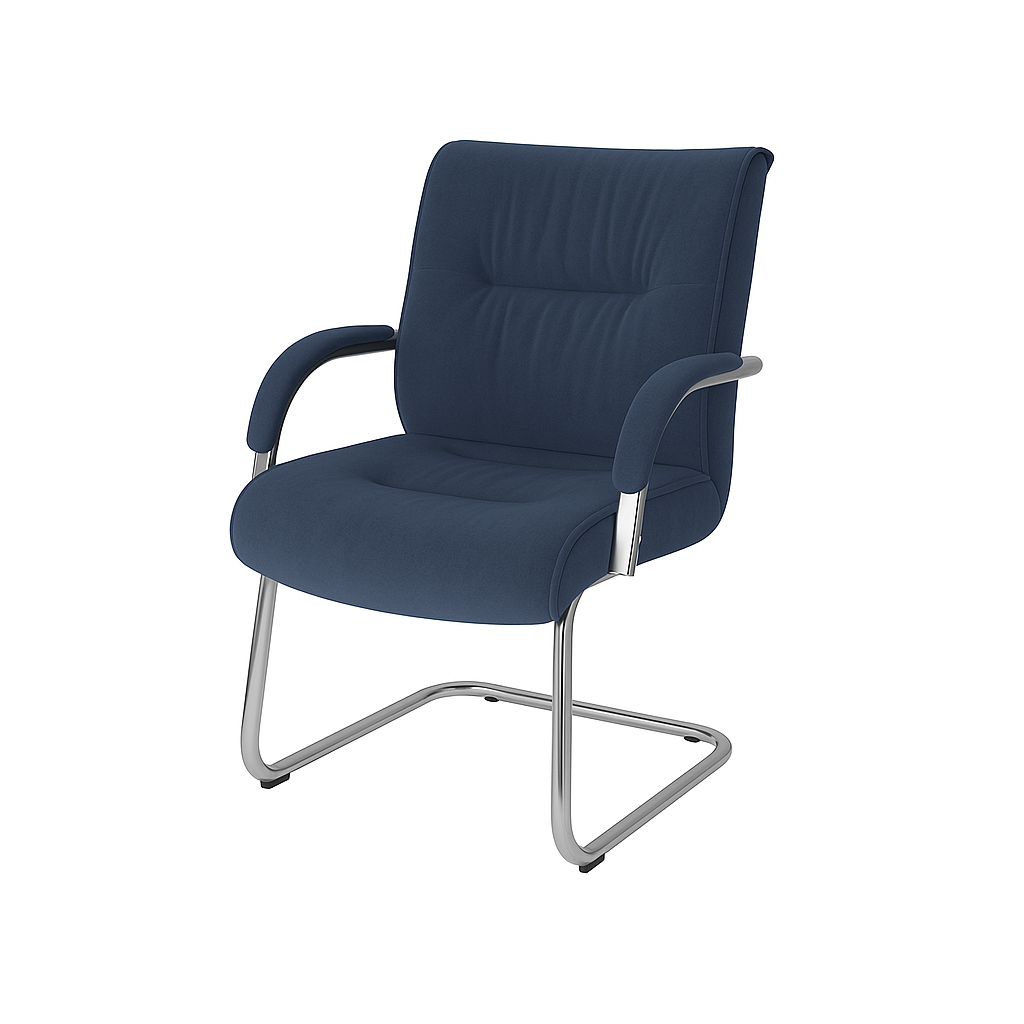 Scaun ergonomic catifea ALBASTRA | model BIG STAR V