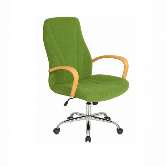 Scaun de birou catifea VERDE | model BETA P