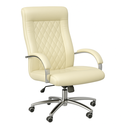 Scaun ergonomic piele BEJ | model DONALD P