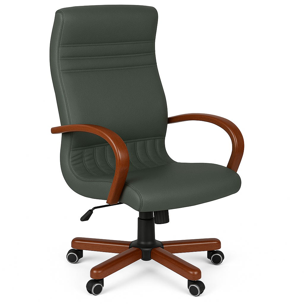 Scaun birou piele ALBASTRA | model GOLD P