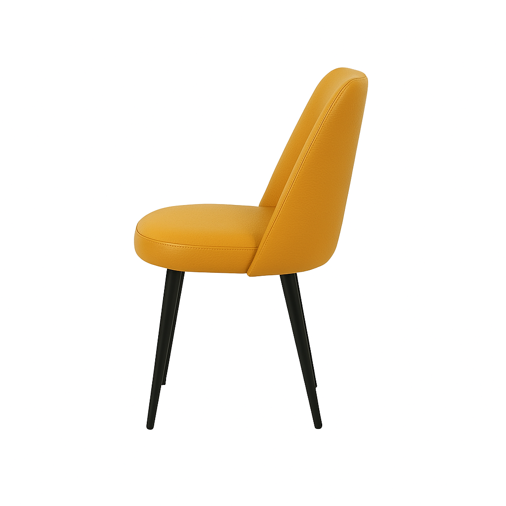 Scaun piele GALBENA | model ELA
